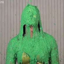 Anglefan: April gets nasty green slimed in her yellow thong