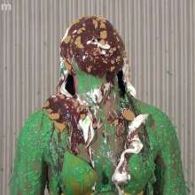 Anglefan: April gets nasty green slimed in her yellow thong