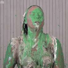 Anglefan: April gets nasty green slimed in her yellow thong