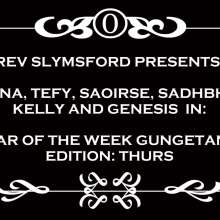 RevSlymsford: War Of The Week: Messy Pie and Gungetank Gameshow: Thursday