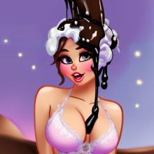 wammypinupart: flirty, dirty and dessert-y (pinup cartoons)