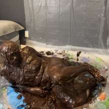 MissNoire - EffToy: Messy Sissy Anal Training in Chocolate Batter