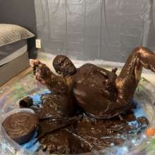 MissNoire - EffToy: Messy Sissy Anal Training in Chocolate Batter