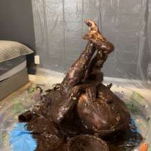 MissNoire - EffToy: Messy Sissy Anal Training in Chocolate Batter