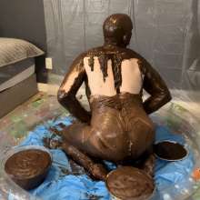 MissNoire - EffToy: Messy Sissy Anal Training in Chocolate Batter