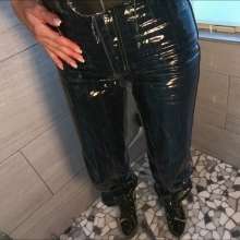 Tight and Wet Clothes: 1980s Chardon Designer Jeans Try on Wet in Pool and Shower
