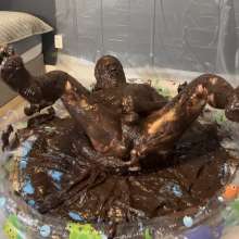 MissNoire - EffToy: Messy Sissy Anal Training in Chocolate Batter