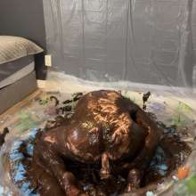 MissNoire - EffToy: Messy Sissy Anal Training in Chocolate Batter