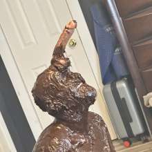 MissNoire - EffToy: Messy Sissy Anal Training in Chocolate Batter