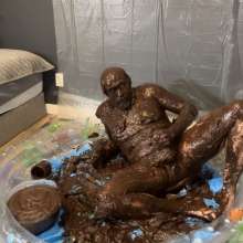 MissNoire - EffToy: Messy Sissy Anal Training in Chocolate Batter