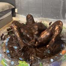 MissNoire - EffToy: Messy Sissy Anal Training in Chocolate Batter