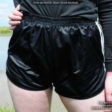 DungeonMasterOne: Miss Abigail takes a mudbath in shiny shorts!