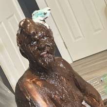 MissNoire - EffToy: Messy Sissy Anal Training in Chocolate Batter