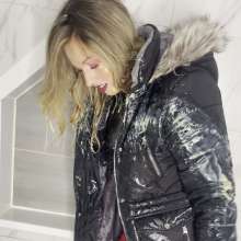bsmessybakery: Bri's Winter Coat and Custard