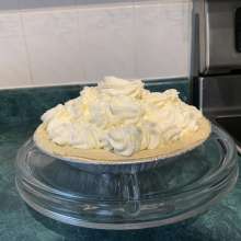 Into cream pie: Just a Slice of Luxurious Banana cream pie!