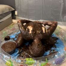 MissNoire - EffToy: Messy Sissy Anal Training in Chocolate Batter