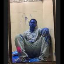 MessyGuys: Dixon Takes a Fully-clothed Colorful Paint Shower