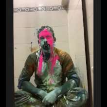 MessyGuys: Dixon Takes a Fully-clothed Colorful Paint Shower