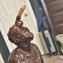MissNoire - EffToy: Messy Sissy Anal Training in Chocolate Batter