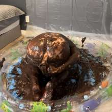 MissNoire - EffToy: Messy Sissy Anal Training in Chocolate Batter