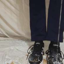HoodieMess: Foody Trashed Adidas Sneakers