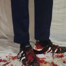 HoodieMess: Foody Trashed Adidas Sneakers