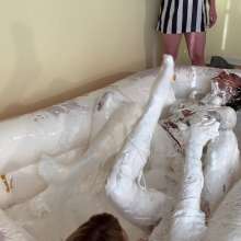 RevSlymsford: Kaydens Vs Tracey... Strip Marshmallow Fluff Wrestling