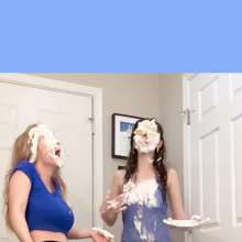 Slimed Models: Larae and Eliza's Pie Fight!