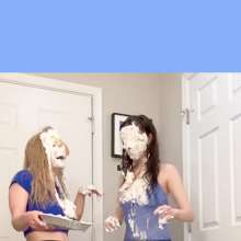 Slimed Models: Larae and Eliza's Pie Fight!