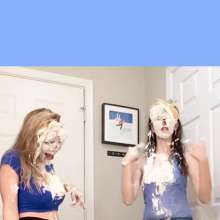 Slimed Models: Larae and Eliza's Pie Fight!