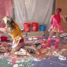 Darla DeVour: Las Vegas Live Show: 4-Girl Food Fight and Lesbian Mess Fest