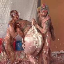 Darla DeVour: Las Vegas Live Show: 4-Girl Food Fight and Lesbian Mess Fest