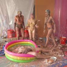 Darla DeVour: Las Vegas Live Show: 4-Girl Food Fight and Lesbian Mess Fest