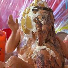 Darla DeVour: Las Vegas Live Show: 4-Girl Food Fight and Lesbian Mess Fest