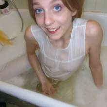 WetPlace: Lovely Nastya Shower In White Clothes