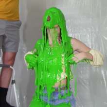 Miss Nicole: Marsha Is Gunged and Pied in Her Summer Outfit