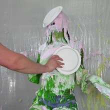 Miss Nicole: Marsha Is Gunged and Pied in Her Summer Outfit