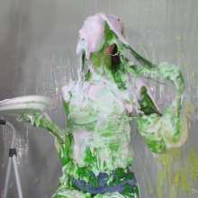 Miss Nicole: Marsha Is Gunged and Pied in Her Summer Outfit