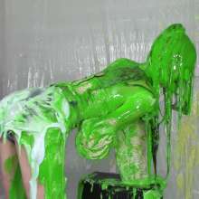 Miss Nicole: Marsha Is Gunged and Pied in Her Summer Outfit