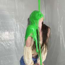 Miss Nicole: Marsha Is Gunged and Pied in Her Summer Outfit