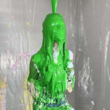 Miss Nicole: Marsha Is Gunged and Pied in Her Summer Outfit