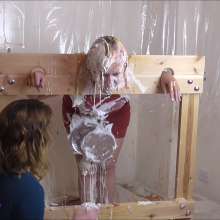 RevSlymsford: Messy Miss Michelle Trashed In + Out Of The Pillory