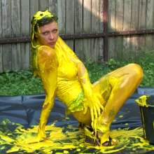 Lara_eurowam: Olga Is Getting Gunged with Yellow Slime
