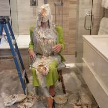 hope: When I saw this skirt suit I knew it had to be messy!