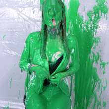 Miss Nicole: Redhead Liv's Massive Sliming and Fake Cum: PG-13 Version