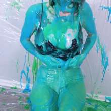 Miss Nicole: Redhead Liv's Massive Sliming and Fake Cum: PG-13 Version