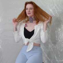 Miss Nicole: Redhead Liv's Massive Sliming and Fake Cum: PG-13 Version