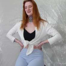 Miss Nicole: Redhead Liv's Massive Sliming and Fake Cum: PG-13 Version