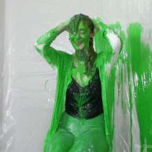 Miss Nicole: Redhead Liv's Massive Sliming and Fake Cum: PG-13 Version