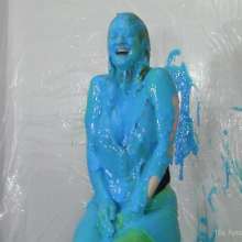 Miss Nicole: Redhead Liv's Massive Sliming and Fake Cum: PG-13 Version